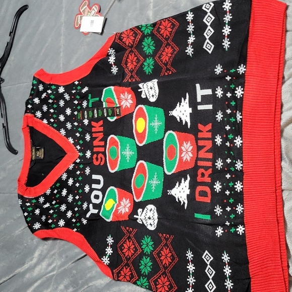 old river Sweaters Xxl Ugly Christmas Beer Pong Sweater Vest Poshmark